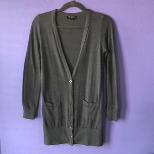 Long Gray Cardigan